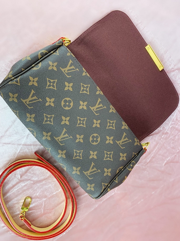 ルイヴィトンバッグ角部分ディテール